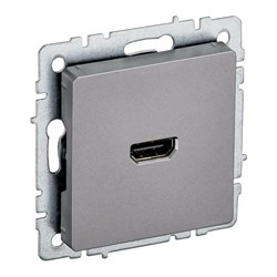 Hdmi-розетка IEK Brite рhdmi-0-брс - фото 16781847