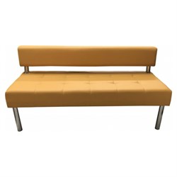 Трехместная секция дивана Мягкий Офис горчичная - фото 16786923