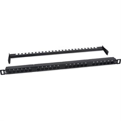 Патч-панель Cabeus PLHD-24-Cat.6-Dual-180-0,5U - фото 16788427