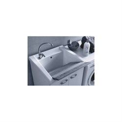 Хозяйственная стиральная раковина Hatria без отверстий для смесителя - фото 16797098