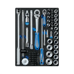 Ложемент для набора торцевых головок 1/4"&1/2" с принадлежностями 9-7560MRV01 KING TONY 859756032B01 - фото 16800323