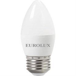 Светодиодная лампа Eurolux LL-E-C37-6W-230-2,7K-E27 - фото 16801935