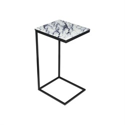 Журнальный стол Woodville Геркулес белый мрамор - фото 16802682