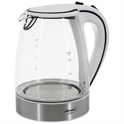 Электрический стеклянный чайник Atlanta ATH-691 white - фото 16808412