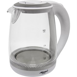 Стеклянный электрический чайник Atlanta ATH-2471 white - фото 16813078