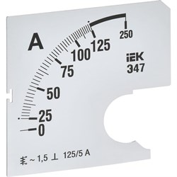 Сменная шкала к амперметру IEK э47 - фото 16814897
