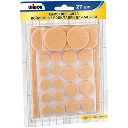 Войлочные самоклеящиеся подкладки для мебели UNIBOB 214952 - фото 16815831
