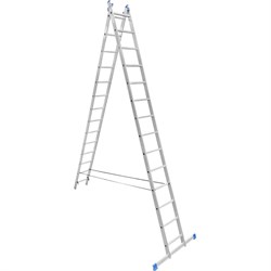 Двухсекционная алюминиевая лестница LadderBel LS214 - фото 16816445