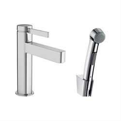 Смеситель для раковины Hansgrohe Finoris 110, с гигиеническим душем 76210000 - фото 16819751