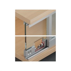 Алюминиевый анодированный ходовой профиль Hafele Slido F-Line14 25A - фото 16819783