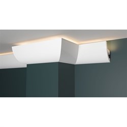 Ударопрочный влагостойкий потолочный карниз под LED подсветку Decor-Dizayn DD510 - фото 16819932