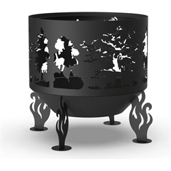 Костровая чаша FIRE-HOUSE Деревья диам. 800 мм, коническое дно - фото 16824210