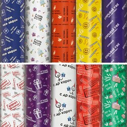 Упаковочная бумага ЗОЛОТАЯ СКАЗКА Funny Notes - фото 16837431