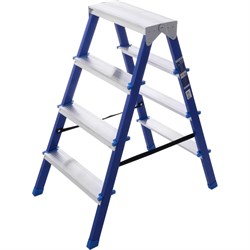 Стальная двухсторонняя стремянка STAIRS CS204 - фото 16841561