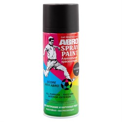 Высокотемпературная аэрозольная краска ABRO черная, 400 мл - фото 16852380