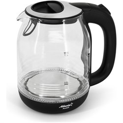 Стеклянный электрический чайник Atlanta ATH-2469 black - фото 16854355