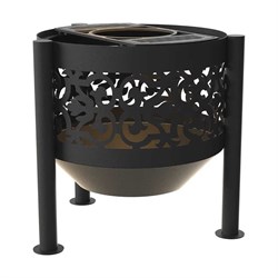Комплект: костровая чаша с подставкой под казан FIRE-HOUSE ажурная диаметр 60 см на трубчатых ножках - фото 16854473