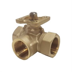 Трехходовой латунный шаровой кран TECHNO 3020A - фото 16857141