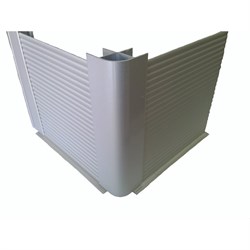 Рифленый алюминиевый кухонный цоколь ООО ДЕКОПЛИНТ матовый 4м - фото 16861357