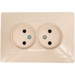 Двойная розетка Luxar Novo - фото 16864035