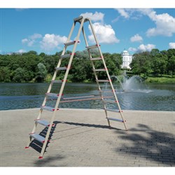 Алюминиевая стремянка Эйфель Парнас - фото 16864939