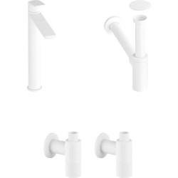 Высокий смеситель для накладной раковины Wellsee ICON! for life - фото 16865336