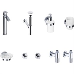 Высокий смеситель для накладной раковины Wellsee ICON! for life - фото 16865337