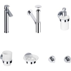 Высокий смеситель для накладной раковины Wellsee ICON! for life - фото 16867580