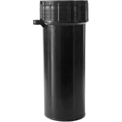 Пластиковый пенал-тубус для ключей GRM черный, 110 мм, диаметр 40 мм, с прорезью для опломбирования - фото 16872448