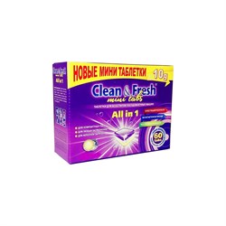 Таблетки для посудомоечных машин Lotta Clean&Fresh Allin1 mini tabs mega - фото 16897349