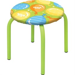 Детский табурет Nika ТМ/5 с шариками на зеленом - фото 16898554