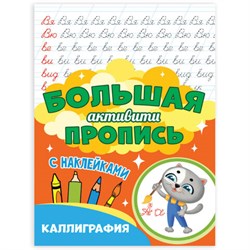 Большая активити пропись КАЛЛИГРАФИЯ, 235х330 мм, 48 стр., ПП, 0932-0 - фото 16900886