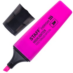 Текстовыделитель STAFF "EVERYDAY HL-638", РОЗОВЫЙ, линия 1-5 мм, 151641 - фото 16912701