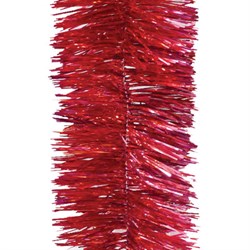 Мишура 1 штука, диаметр 100 мм, длина 2 м, красная, 71567 - фото 16912795