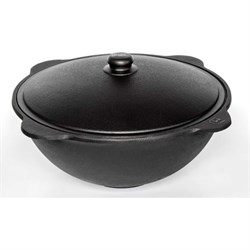 Чугунный узбекский казан Davr Metall казан12(плоск) - фото 16919431