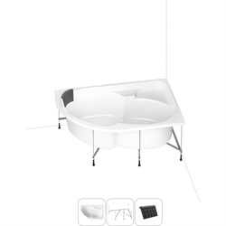 Угловая акриловая ванна Lavinia Boho Grance Hill - фото 16921922