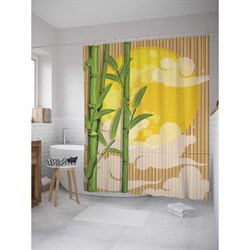 Шторка-занавеска для ванной JoyArty Полуденный бамбук - фото 16923295