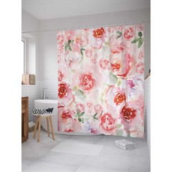 Шторка-занавеска для ванной JoyArty Мысли о цветах - фото 16923300