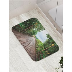 Противоскользящий коврик для ванной, сауны, бассейна JoyArty Неизвестная дорожка - фото 16923344