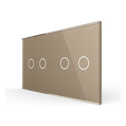 Панель для двух сенсорных выключателей LIVOLO BB-C7-C2/C2-13 - фото 16925459