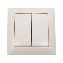 Двухклавишный выключатель Кунцево-Электро СЕЛЕНА С510-379 - фото 16926157