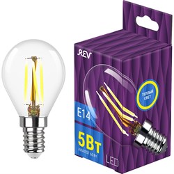 Светодиодная лампа REV PREMIUM FILAMENT LED G45 E14 5Вт, 2700K - фото 16927008
