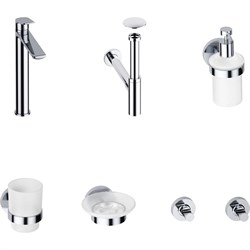 Высокий смеситель для накладной раковины Wellsee ICON! for life - фото 16929023