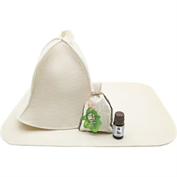 Четырехпредметный набор для бани Бацькина баня 18027-ВИ - фото 16932562