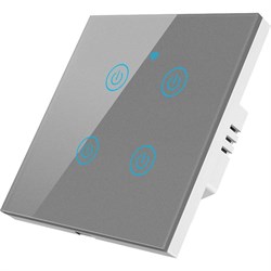 Сенсорный четырехкнопочный умный выключатель Roximo SWSEN01-4S - фото 16934023