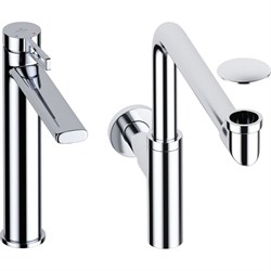 Высокий смеситель для накладной раковины Wellsee ONCE! and forever - фото 16934743