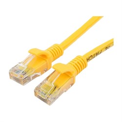 Многожильный литой патчкорд Cablexpert PP12-0.25M/Y - фото 16935471