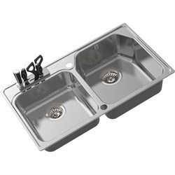 Врезная кухонная мойка Oulin OL-H9910 - фото 16935677