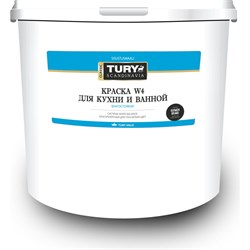 Влагостойкая водно-дисперсионная краска для кухни и ванной TURY W-4 - фото 16935846