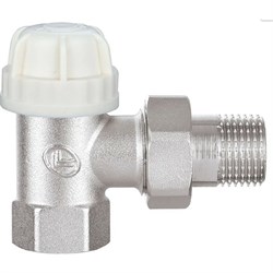 Латунный угловой резьбовой клапан под термоголовку DOUBLE-LIN LL3060C (1/2") - фото 16937403